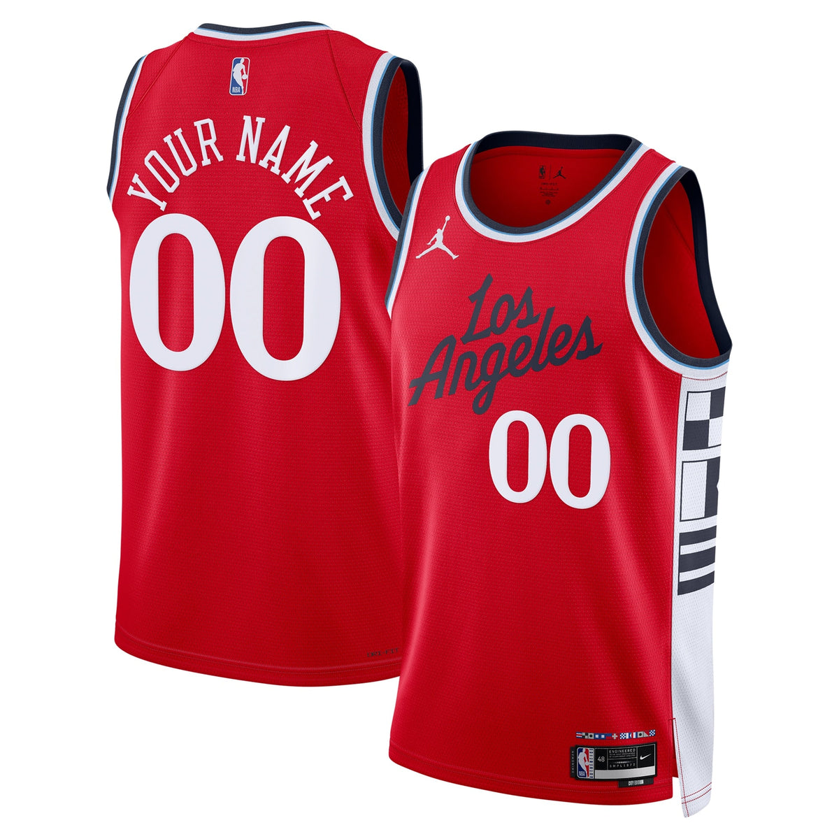 LA Clippers NBA Statement Edition Swingman Basketball Jersey - Custom product image 1, provided for visual reference and