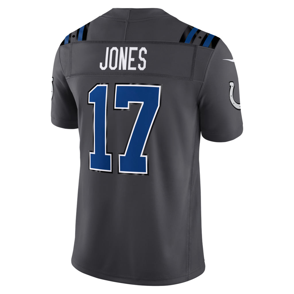 Indianapolis Colts Daniel Jones Anthracite 2026 Rivalries Collection Stitched Limited Jersey product image 3, provided for