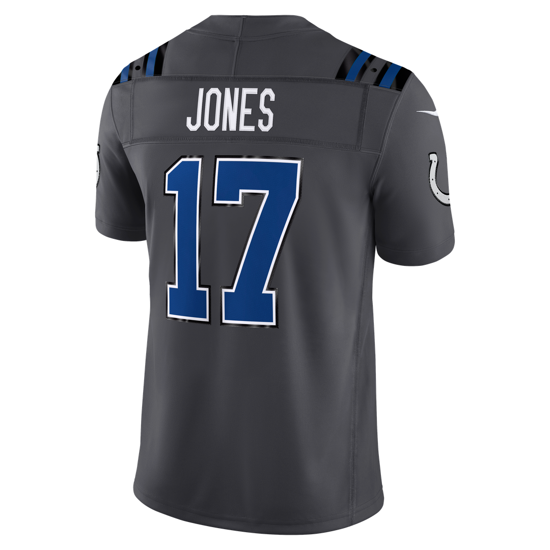 Indianapolis Colts Daniel Jones Anthracite 2026 Rivalries Collection Stitched Limited Jersey product image 3, provided for