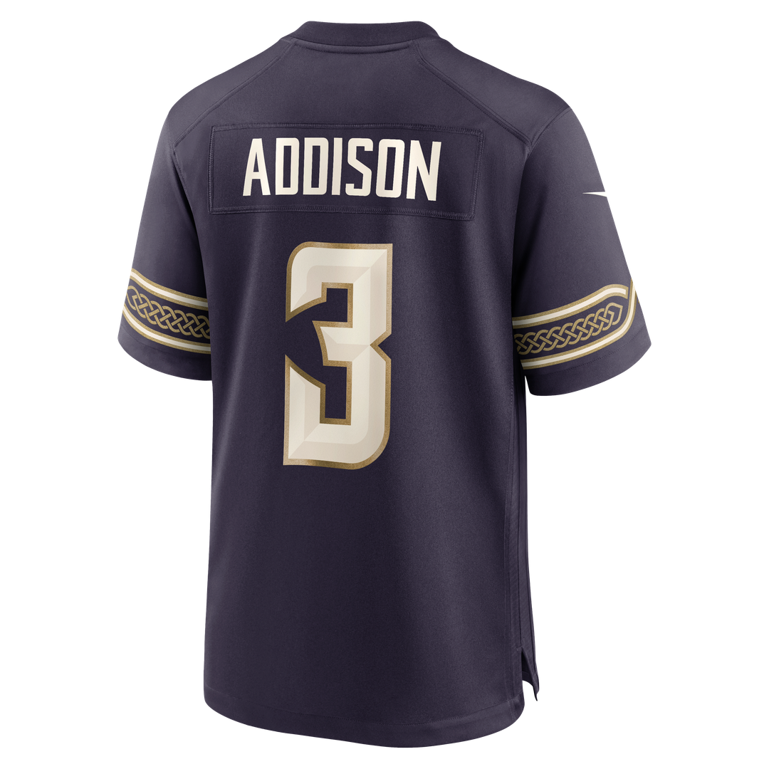 Minnesota Vikings Addison Purple 2026 Rivalries Collection Game Jersey product image 3, provided for visual reference and