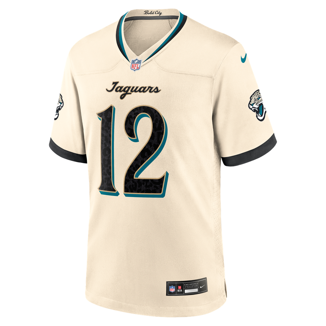 Jacksonville Jaguars Travis Hunter Natural 2026 Rivalries Collection Game Jersey product image 6, provided for visual