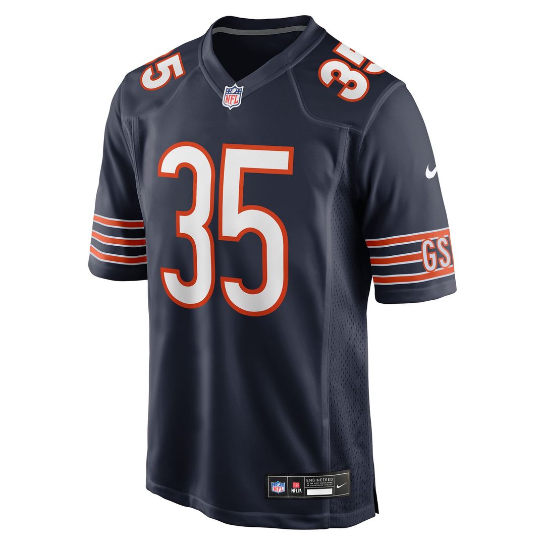 Chicago Bears Deion Hankins Navy Team Game Jersey product image 2, provided for visual reference and product detail review