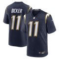 Los Angeles Chargers Cameron Dicker Navy Alternate Game Jersey product image 1, provided for visual reference and product
