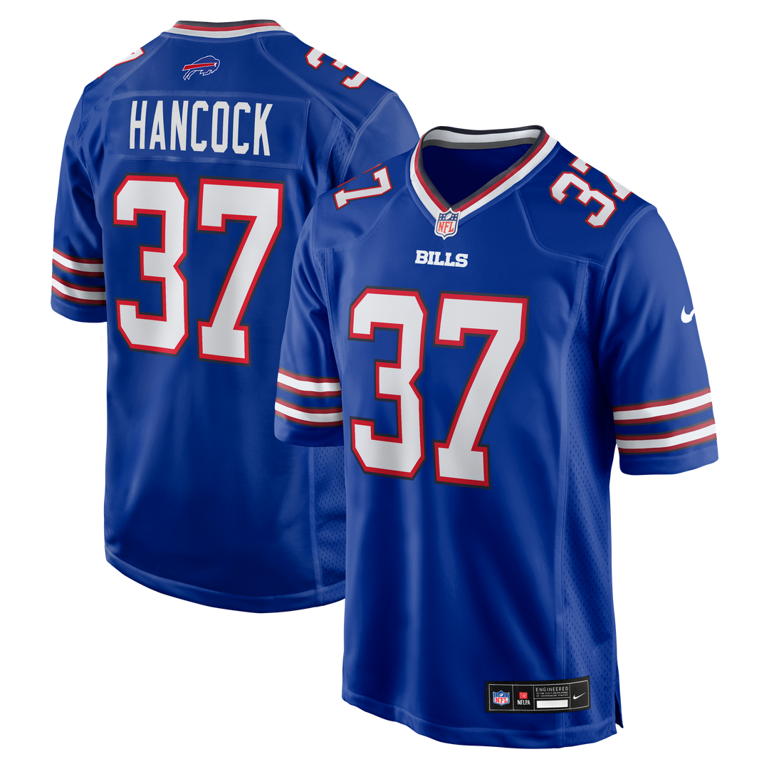 Buffalo Bills Hancock Royal Team Game Jersey product image 1, provided for visual reference and product detail review
