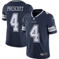 Dallas Cowboys Dak Prescott Navy Vapor Limited Player Jersey product image 1, provided for visual reference and product