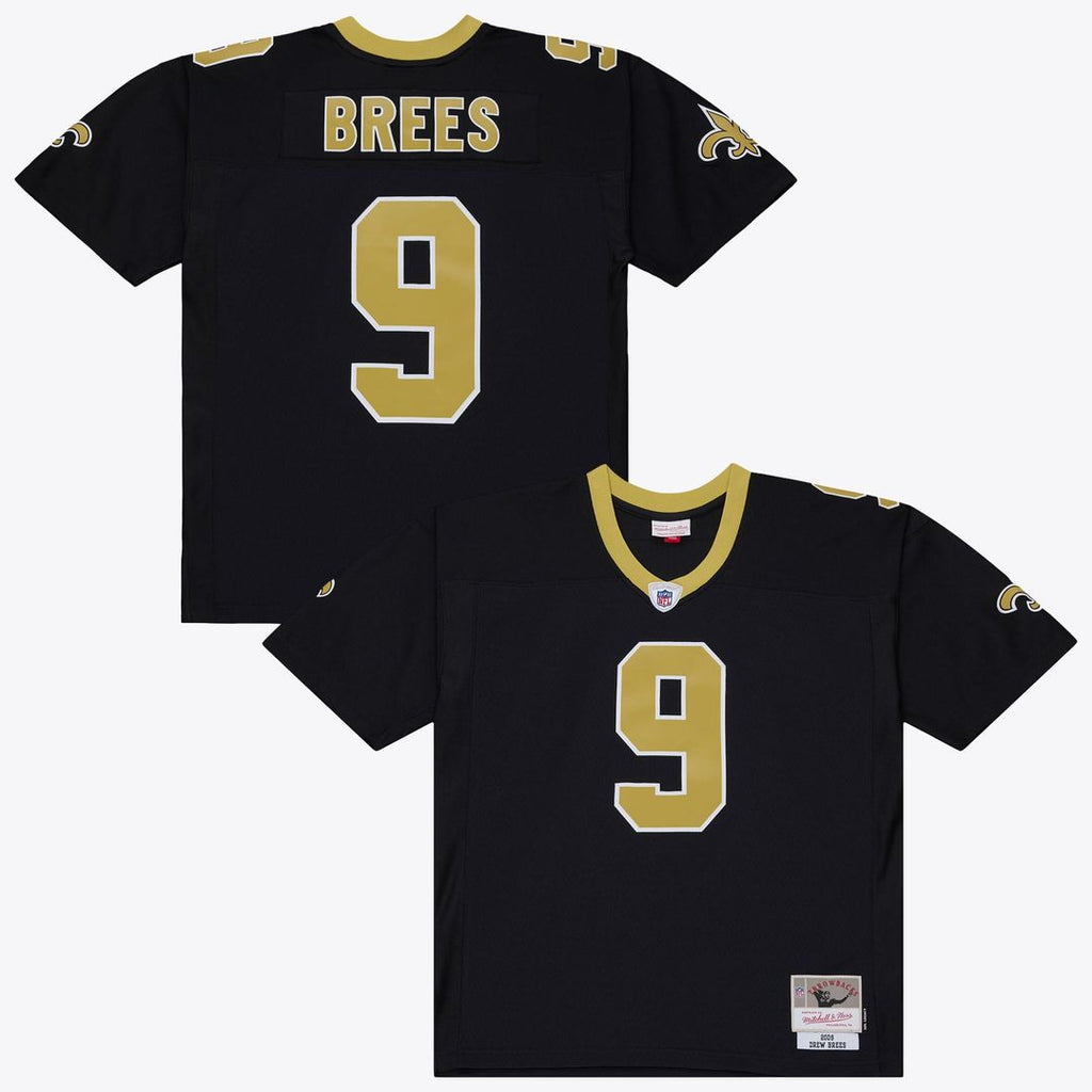 New Orleans Saints Drew Brees Black 2009 Legacy Jersey product image 1, provided for visual reference and product detail