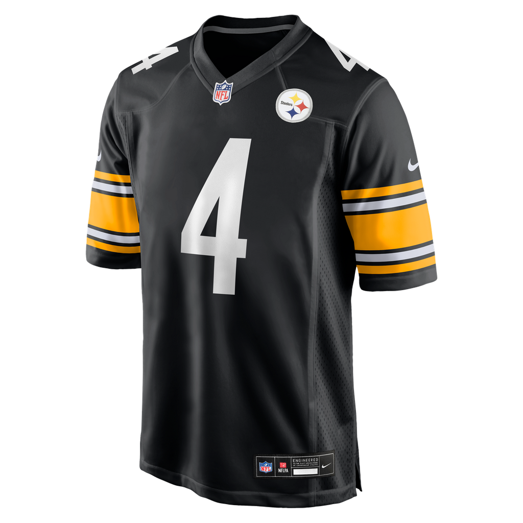 Pittsburgh Steelers DK Metcalf Black Game Player Jersey product image 2, provided for visual reference and product detail