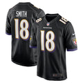 Baltimore Ravens Roquan Smith Black Alternate Game Jersey product image 1, provided for visual reference and product detail