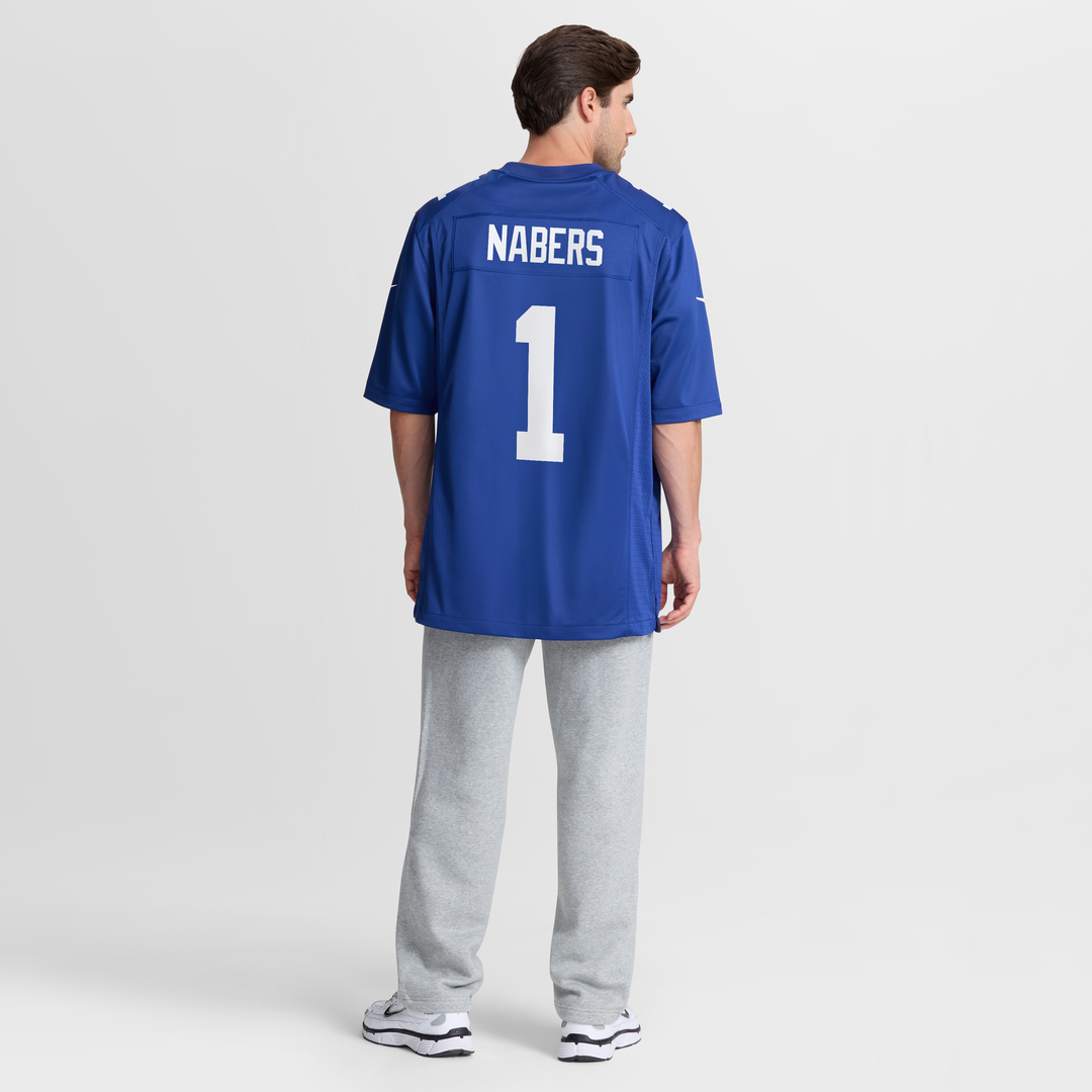 New York Giants Malik Nabers Royal Player Game Jersey product image 8, provided for visual reference and product detail
