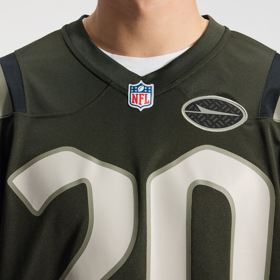 New York Jets Breece Hall Green Rivalries Collection Game Jersey product image 9, provided for visual reference and product