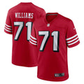 San Francisco 49ers Trent Williams Scarlet Alternate Game Jersey product image 1, provided for visual reference and product