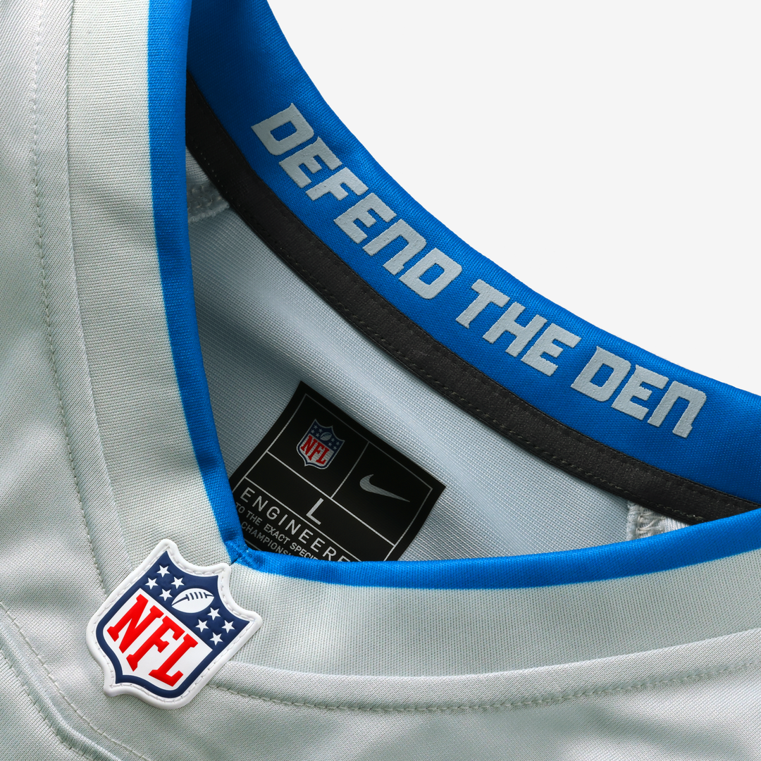 Detroit Lions Barry Sanders Silver 2026 Rivalries Collection Game Jersey product image 10, provided for visual reference and