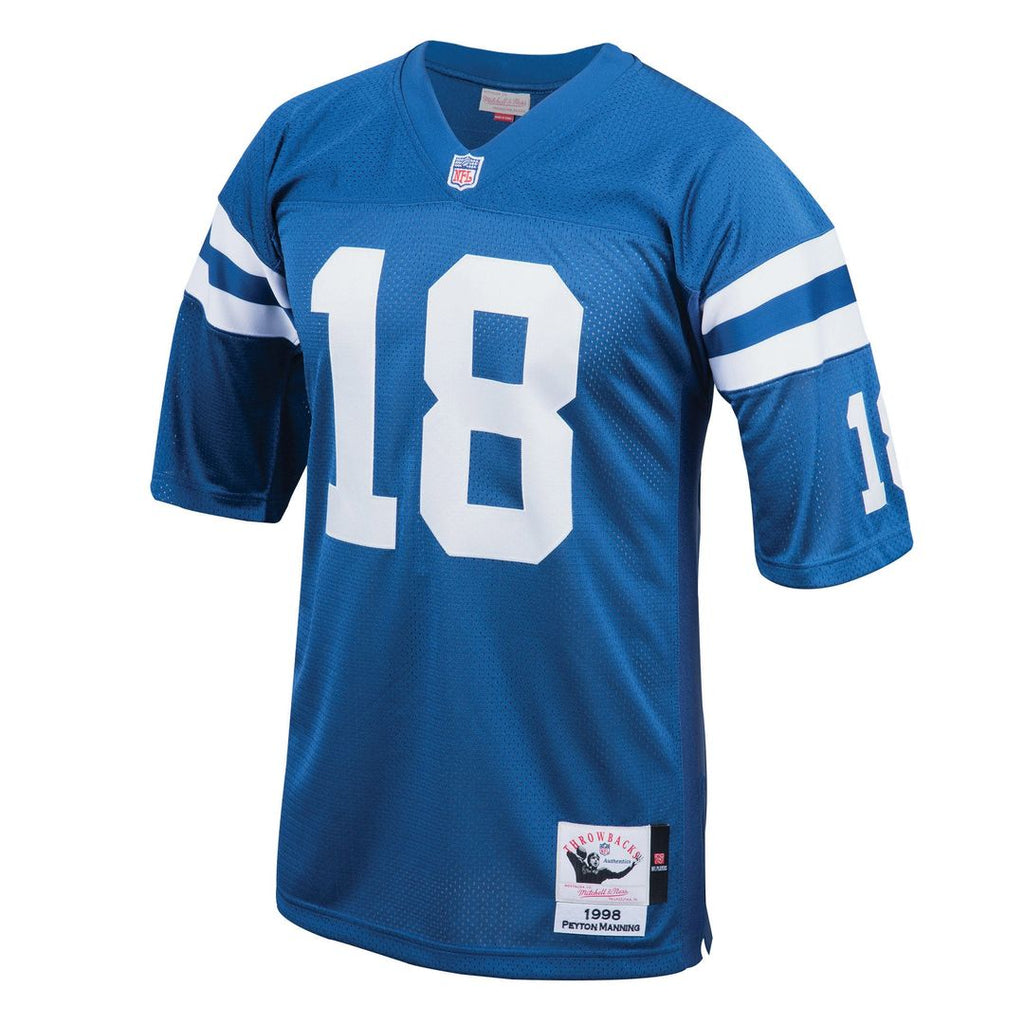 Indianapolis Colts 1998 Peyton Manning Royal Authentic Throwback Retired Player Jersey product image 2, provided for visual