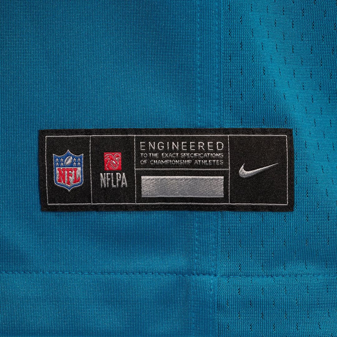 Jacksonville Jaguars Trevor Lawrence Teal Game Jersey product image 6, provided for visual reference and product detail