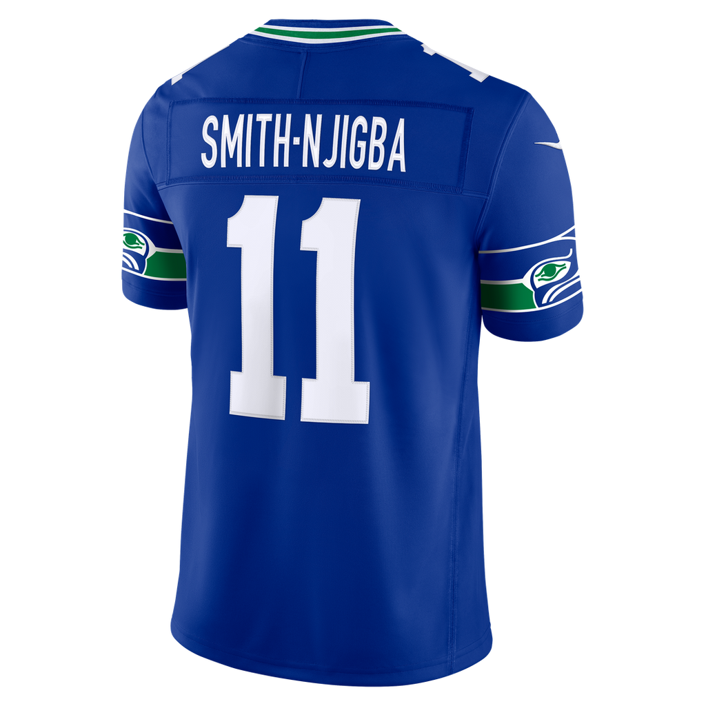 Seattle Seahawks Jaxon Smith-Njigba Royal Alternate Vapor F.U.S.E. Stitched Limited Jersey product image 3, provided for