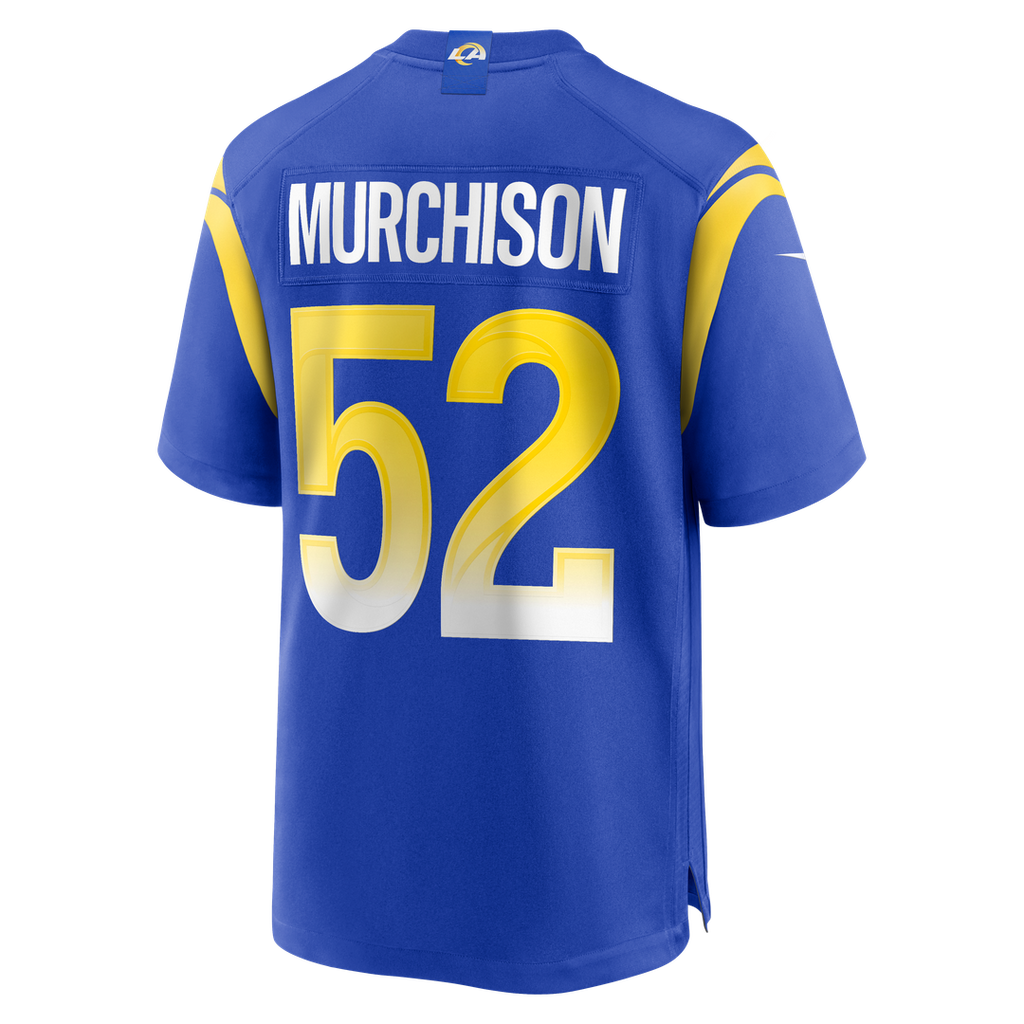 Los Angeles Rams Larrell Murchison Royal Team Game Jersey product image 3, provided for visual reference and product detail