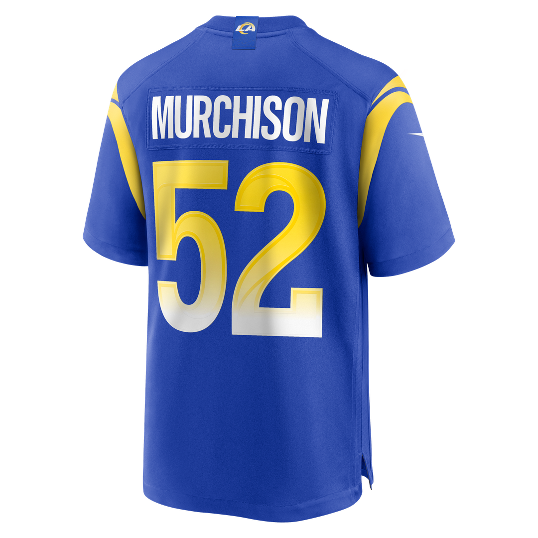 Los Angeles Rams Larrell Murchison Royal Team Game Jersey product image 3, provided for visual reference and product detail