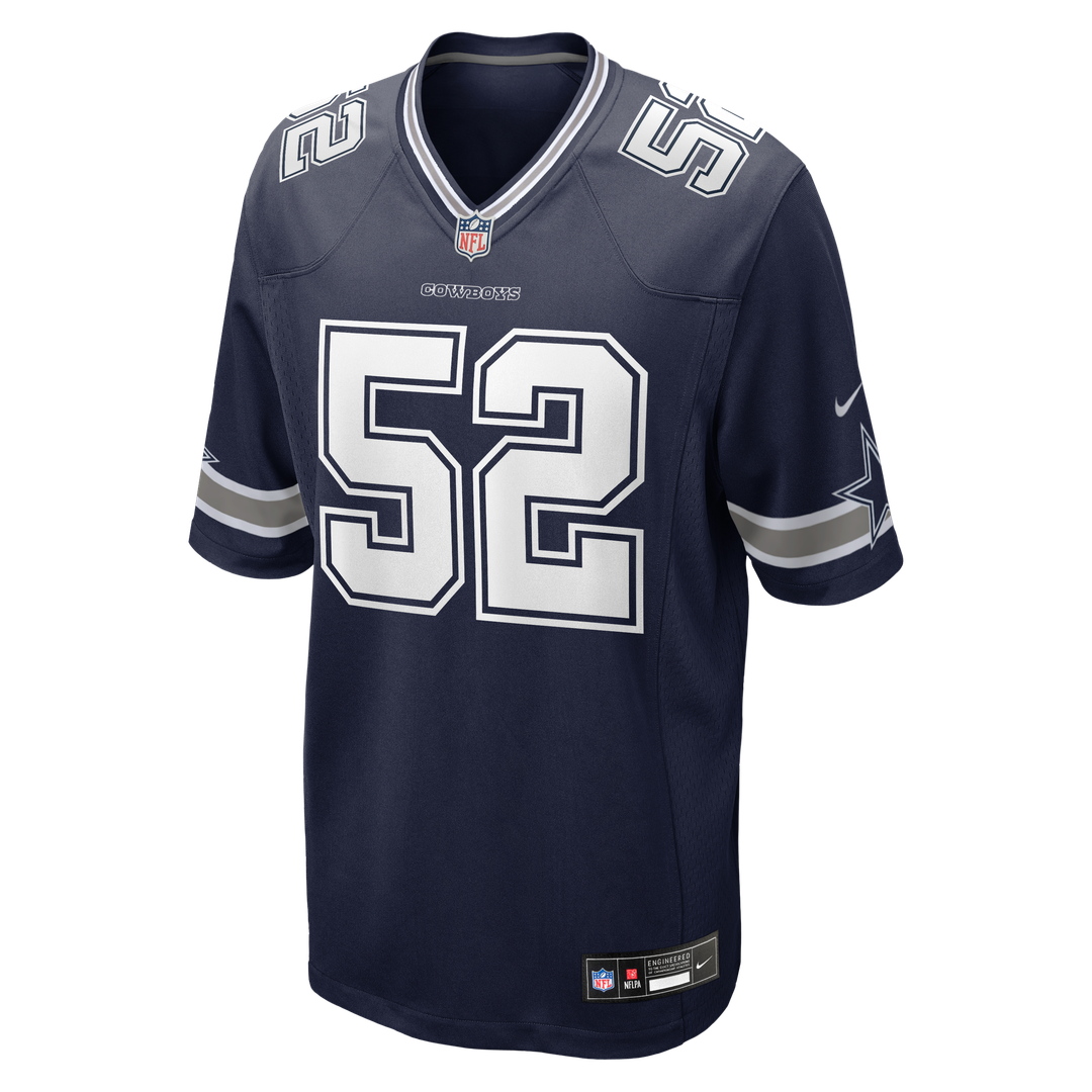 Dallas Cowboys Tyler Booker Navy Team Game Jersey product image 2, provided for visual reference and product detail review