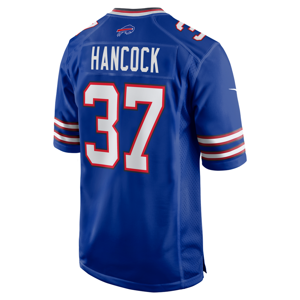 Buffalo Bills Hancock Royal Team Game Jersey product image 3, provided for visual reference and product detail review