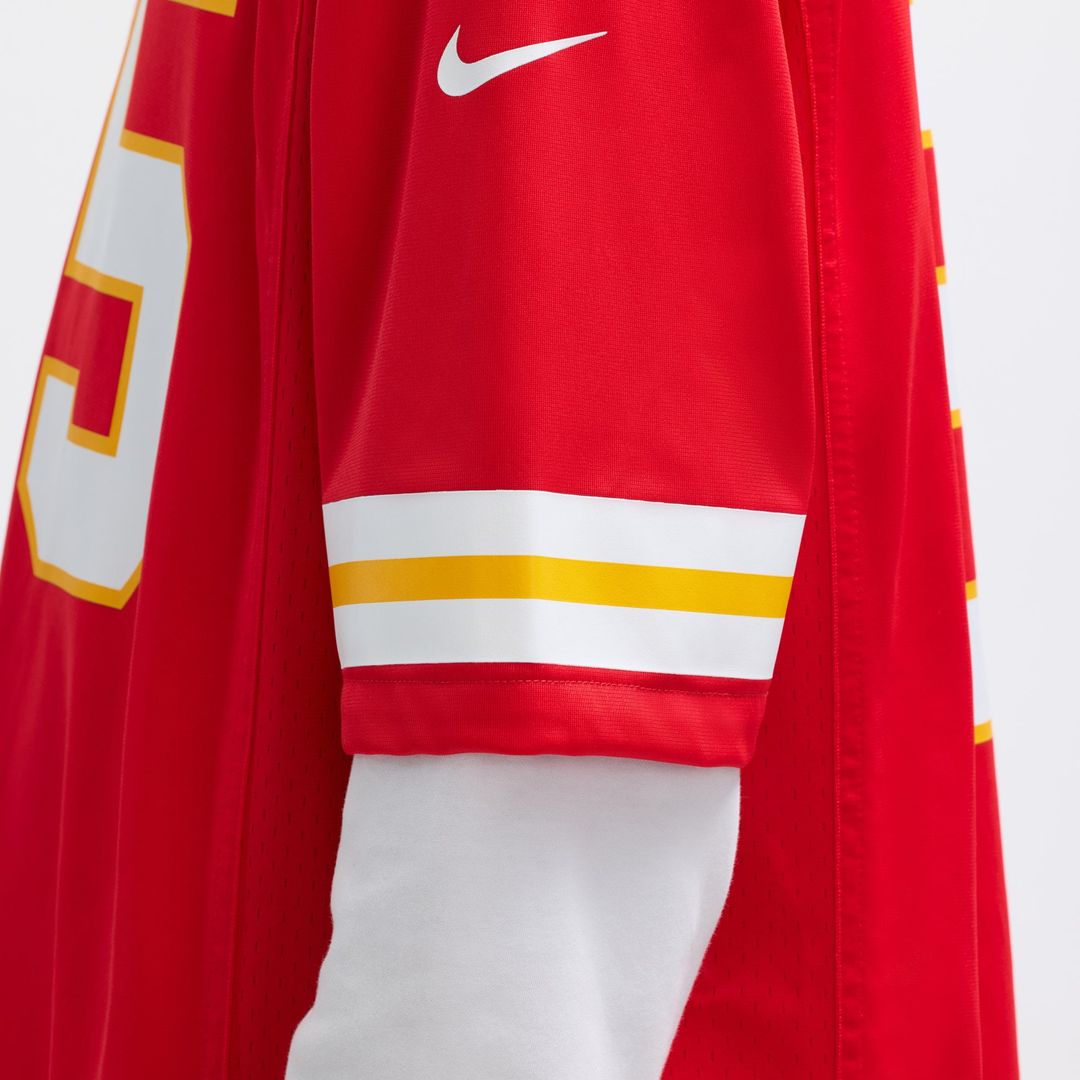 Kansas City Chiefs Chris Jones Red Game Jersey product image 10, provided for visual reference and product detail review