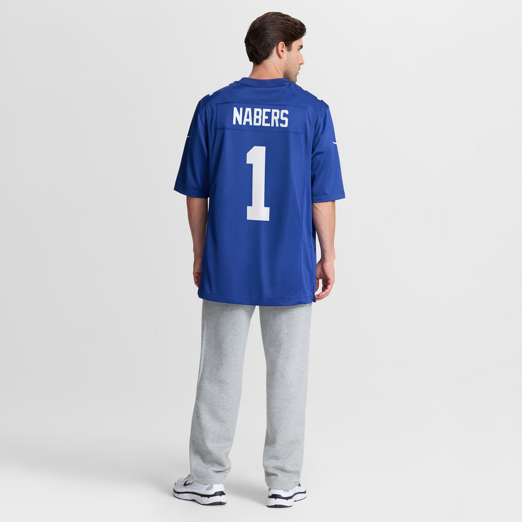 New York Giants Malik Nabers Royal Player Game Jersey product image 16, provided for visual reference and product detail