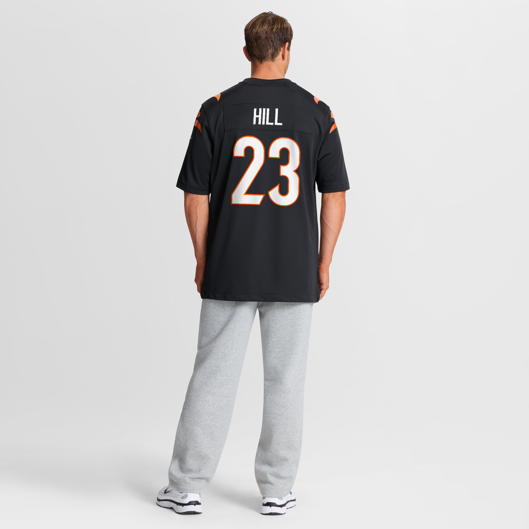Cincinnati Bengals Daxton Hill Black Player Game Jersey product image 8, provided for visual reference and product detail