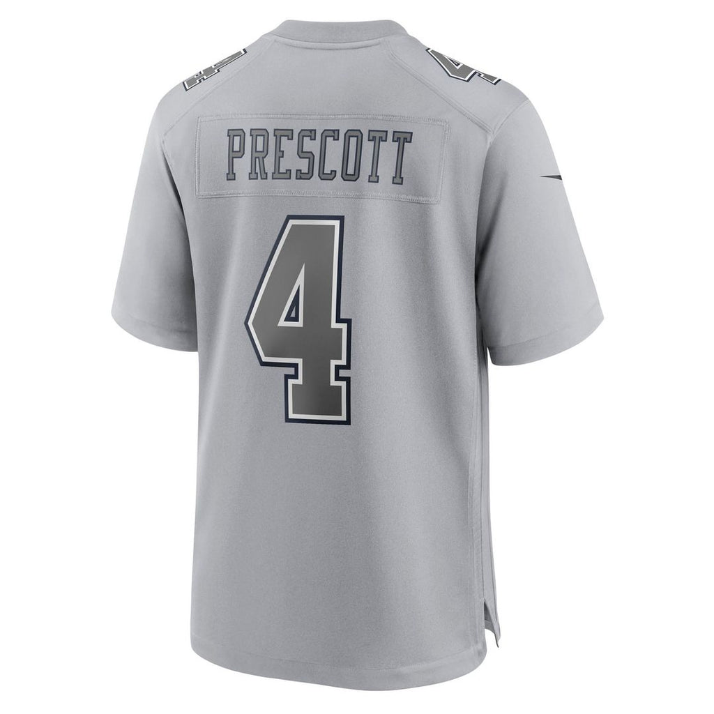 Dallas Cowboys Dak Prescott Gray Atmosphere Fashion Game Jersey product image 3, provided for visual reference and product