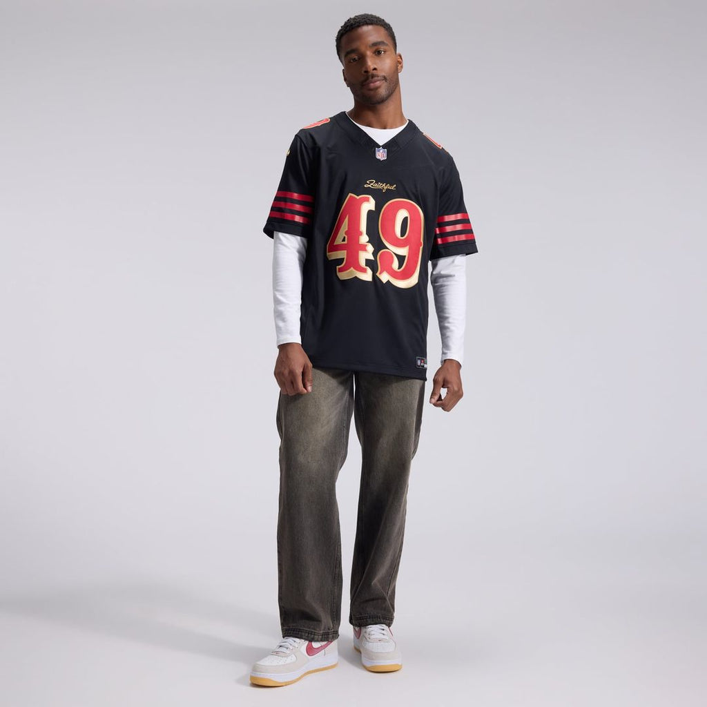 San Francisco 49ers The Faithful Black Rivalries Collection Stitched Limited Jersey product image 4, provided for visual