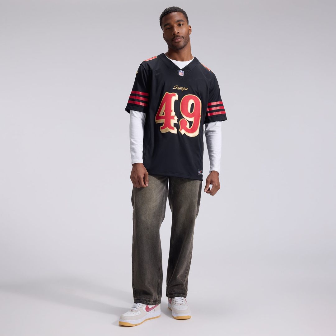 San Francisco 49ers The Faithful Black Rivalries Collection Stitched Limited Jersey product image 4, provided for visual