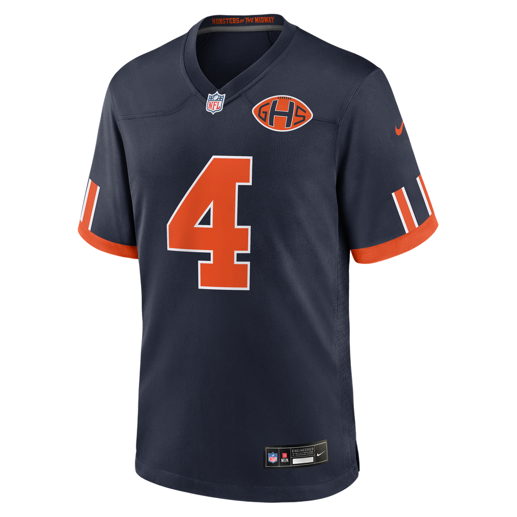 Chicago Bears D'Andre Swift Navy 2026 Rivalries Collection Game Jersey product image 2, provided for visual reference and