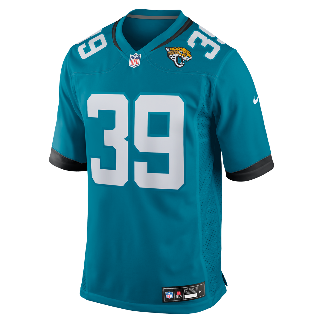 Jacksonville Jaguars Cam Little Teal Team Game Jersey product image 2, provided for visual reference and product detail
