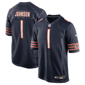 Chicago Bears Jaylon Johnson Navy Game Jersey product image 1, provided for visual reference and product detail review
