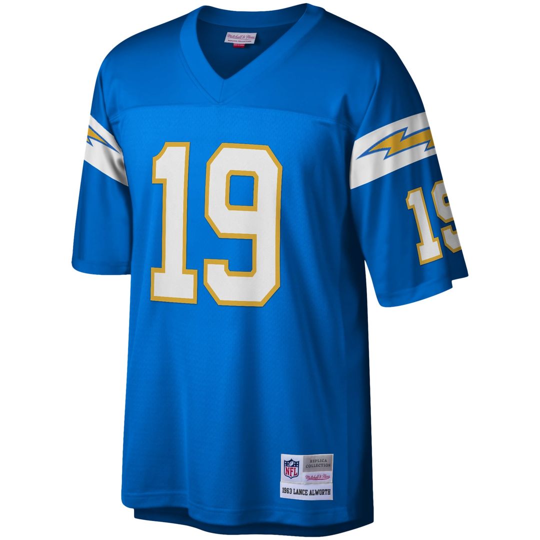 Los Angeles Chargers Lance Alworth Powder Blue Legacy Replica Jersey product image 2, provided for visual reference and