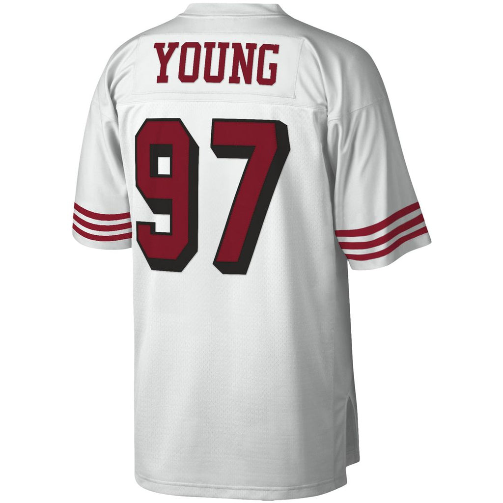 San Francisco 49ers Bryant Young White Legacy Replica Jersey product image 6, provided for visual reference and product