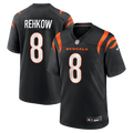 Cincinnati Bengals Ryan Rehkow Black Game Jersey product image 1, provided for visual reference and product detail review