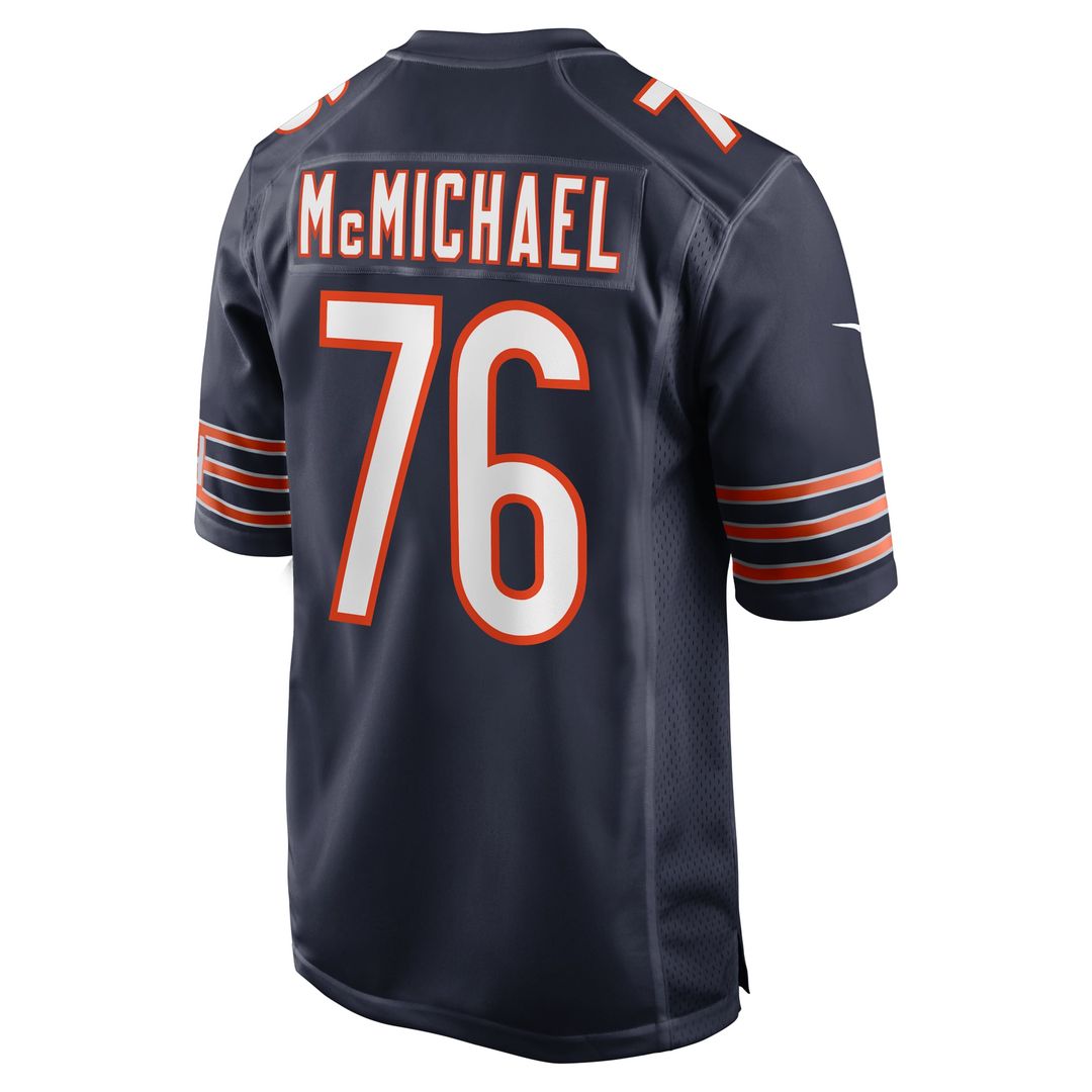 Chicago Bears Steve McMichael Navy Retired Player Game Jersey product image 3, provided for visual reference and product