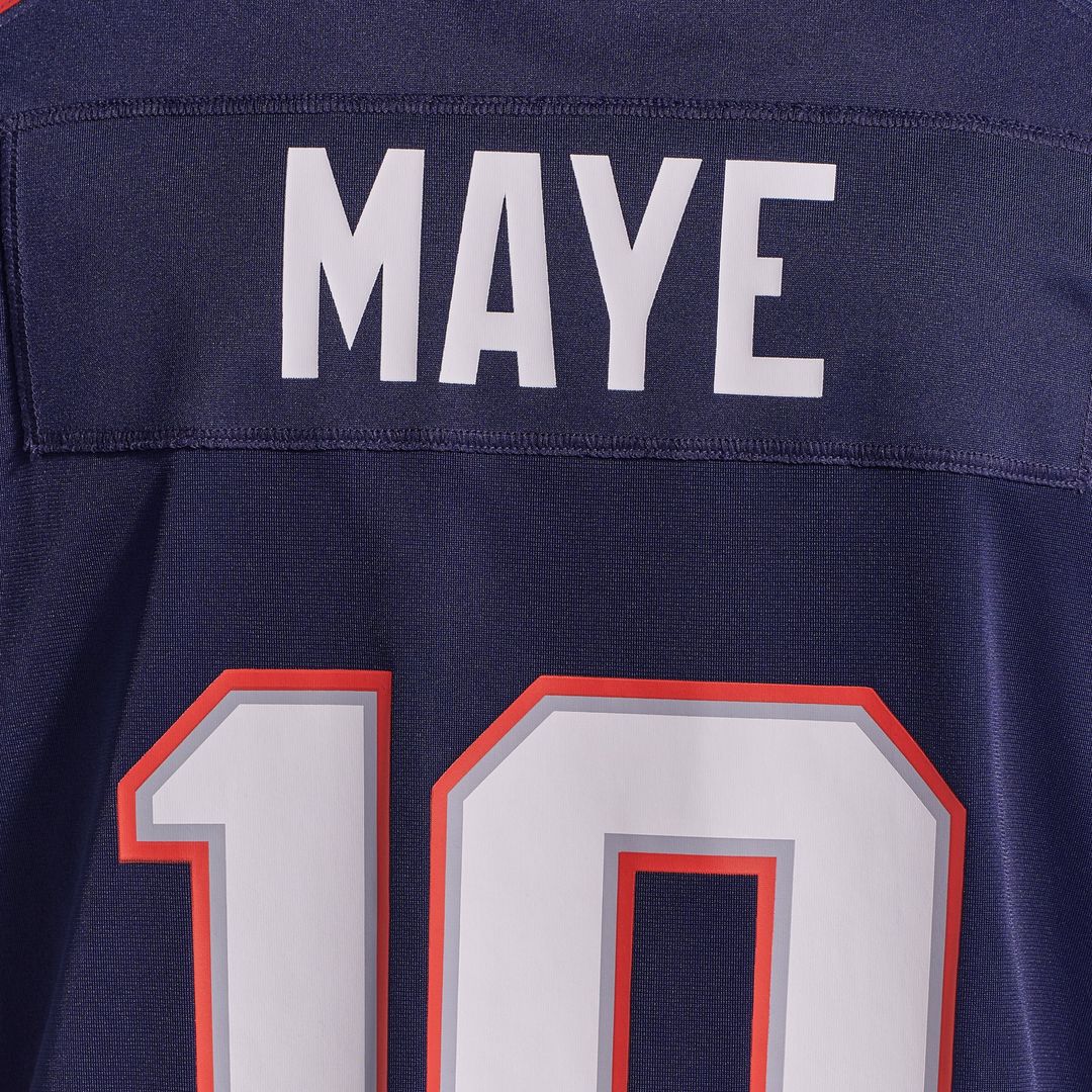 New England Patriots Drake Maye Navy Player Game Jersey product image 26, provided for visual reference and product detail