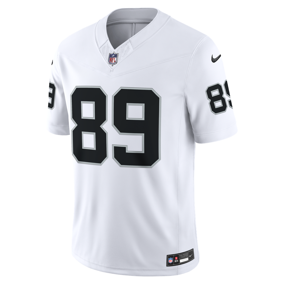 Las Vegas Raiders Brock Bowers White Vapor F.U.S.E. Stitched Limited Jersey product image 2, provided for visual reference