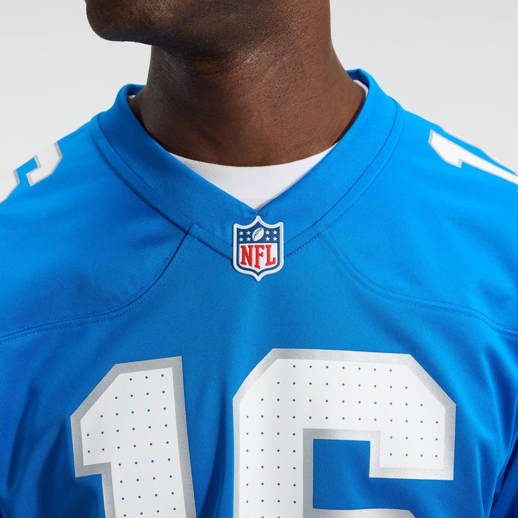 Detroit Lions Jared Goff Blue Game Jersey product image 22, provided for visual reference and product detail review