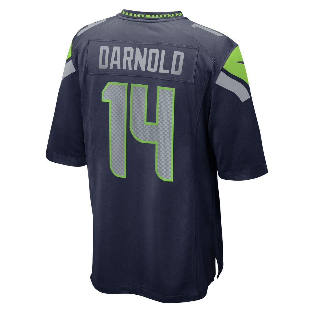 Seattle Seahawks Sam Darnold White Game Jersey product image 9, provided for visual reference and product detail review