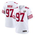 San Francisco 49ers Nick Bosa White 80th Anniversary Game Jersey product image 1, provided for visual reference and product