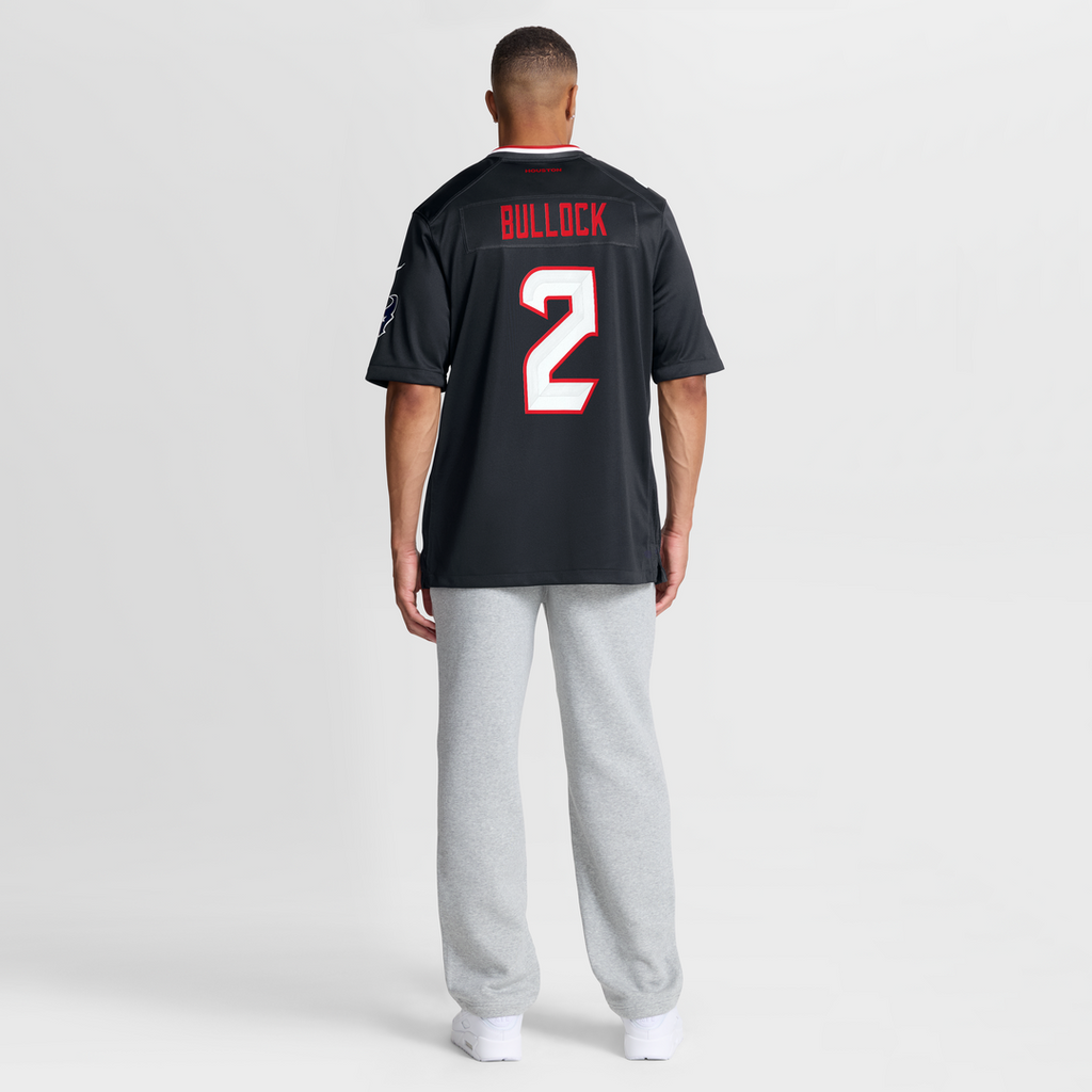 Houston Texans Calen Bullock Navy Team Game Jersey product image 8, provided for visual reference and product detail review