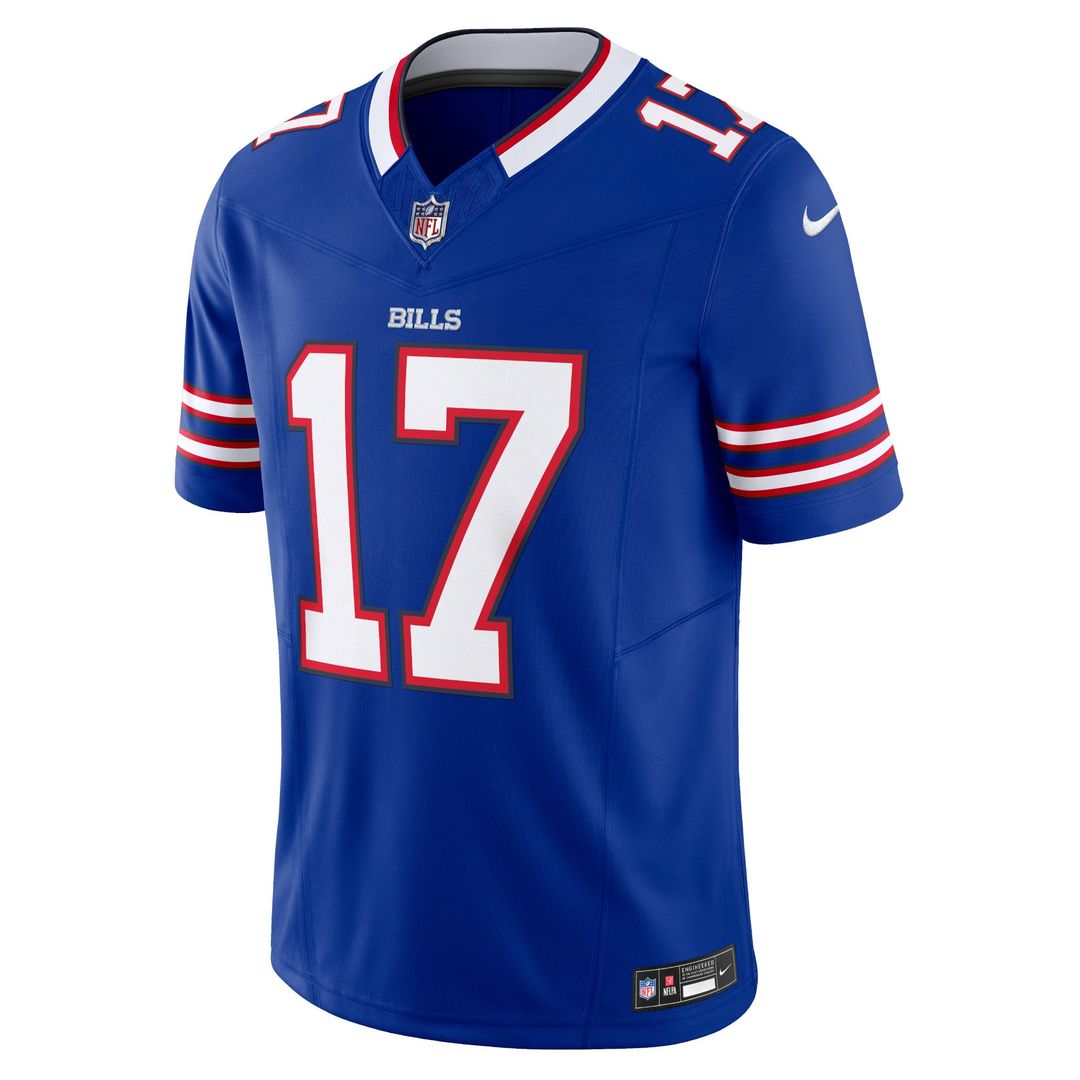 Buffalo Bills Josh Allen Royal Vapor F.U.S.E. Limited Jersey product image 2, provided for visual reference and product