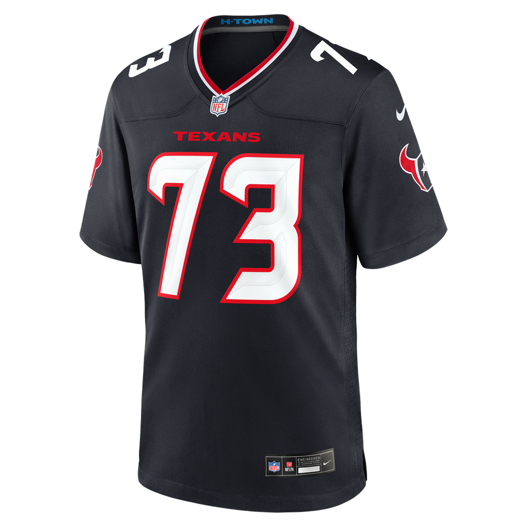 Houston Texans Derrick Graham Navy Team Game Jersey product image 4, provided for visual reference and product detail review