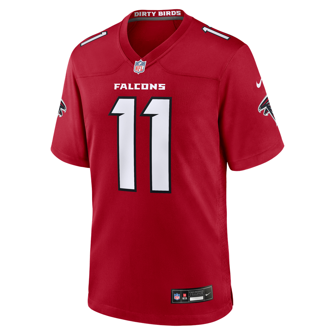 Atlanta Falcons Jalon Walker Red Game Jersey product image 6, provided for visual reference and product detail review