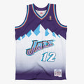 John Stockton Utah Jazz 1996-97 Swingman Road Jersey product image 1, provided for visual reference and product detail review