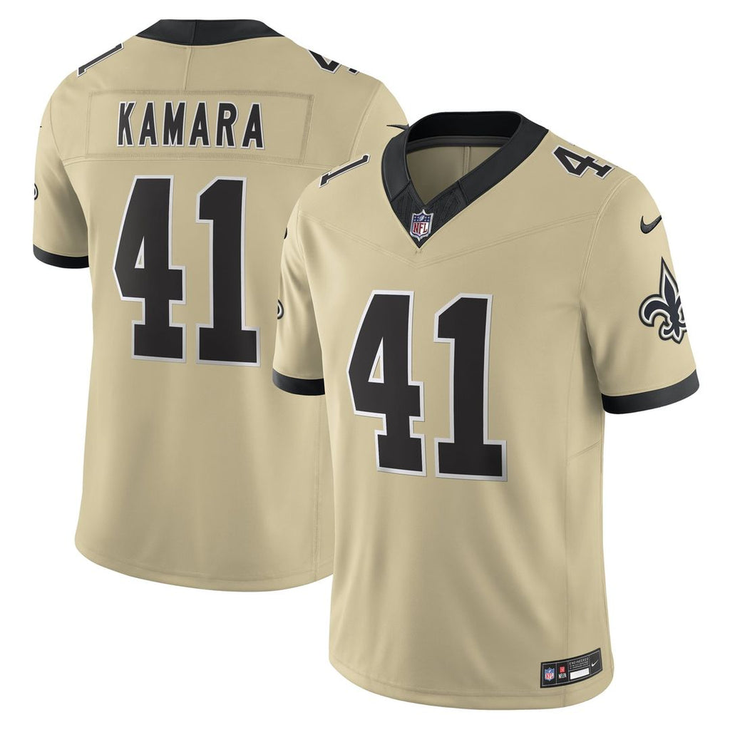 New Orleans Saints Alvin Kamara White Alternate Vapor F.U.S.E. Limited Jersey product image 10, provided for visual