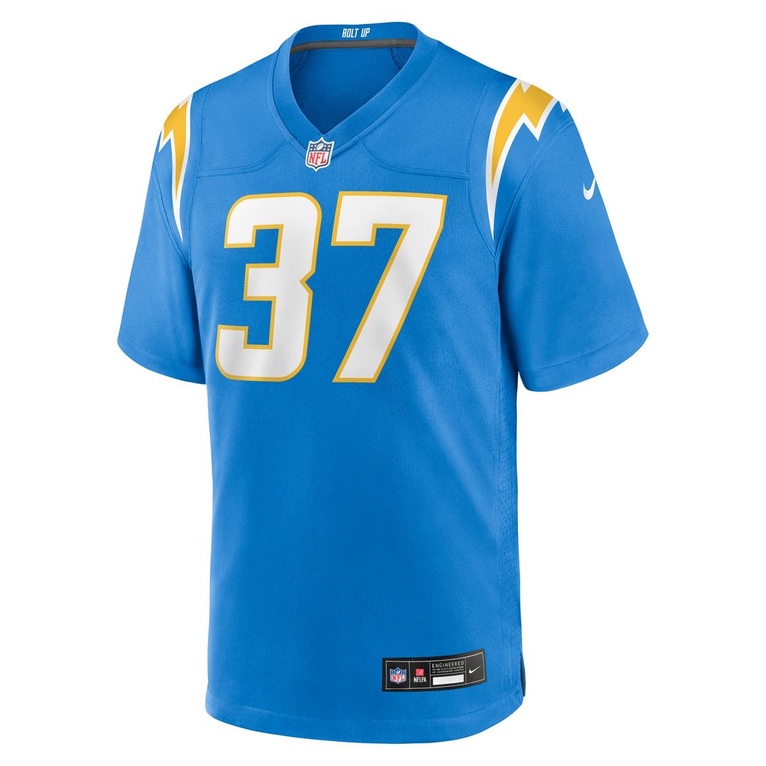 Los Angeles Chargers Isas Waxter Powder Blue Team Game Jersey product image 2, provided for visual reference and product
