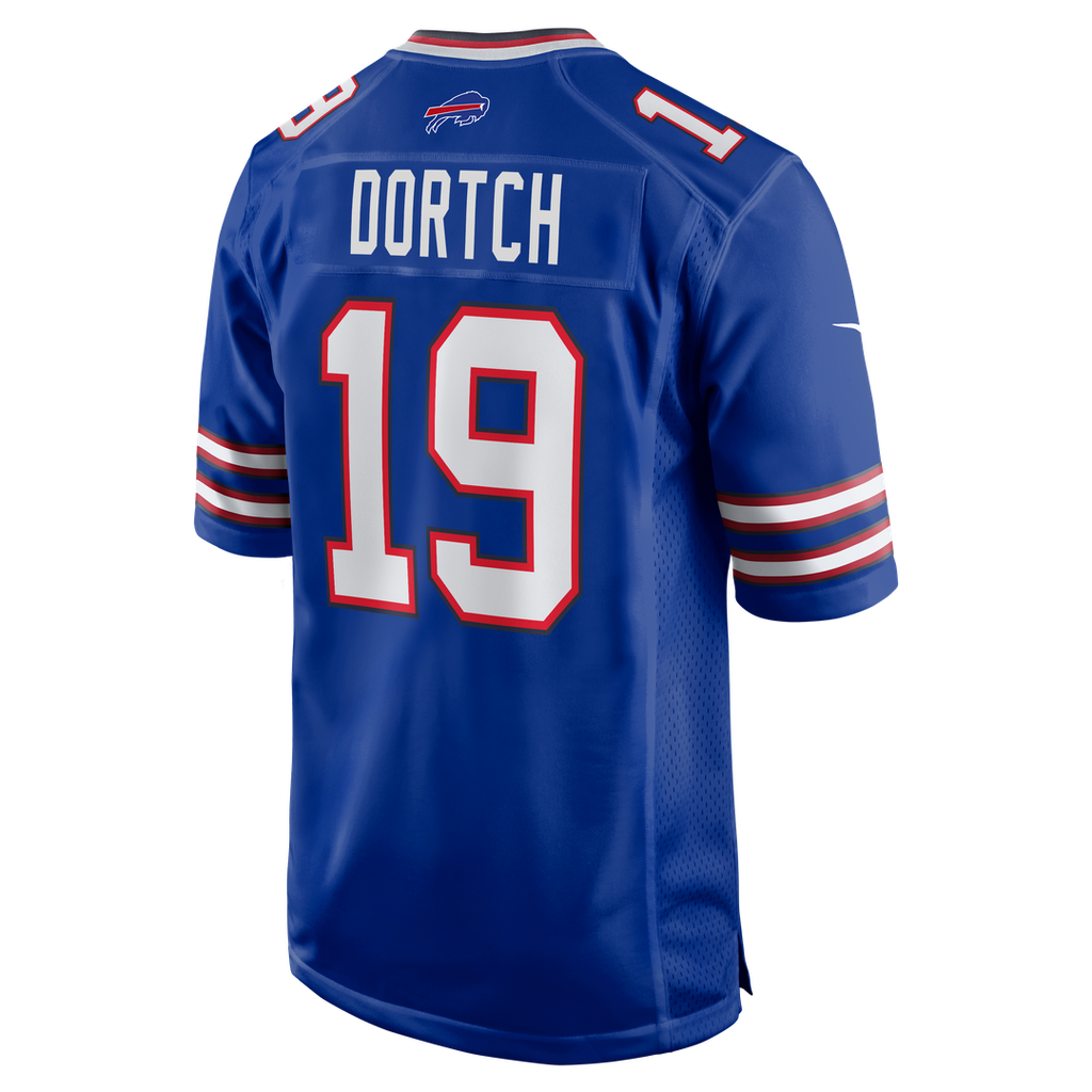 Buffalo Bills Greg Dortch Royal Team Game Jersey product image 5, provided for visual reference and product detail review