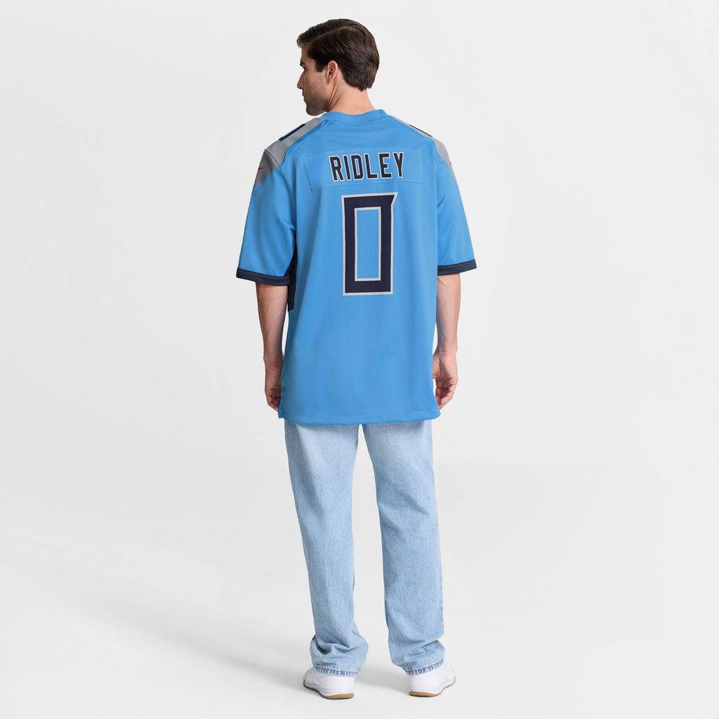 Tennessee Titans Calvin Ridley Light Blue Team Game Jersey product image 10, provided for visual reference and product